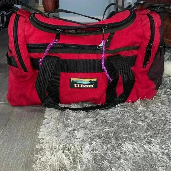 Vintage LLBean duffel canvas duffel bag - Picture 1 of 13